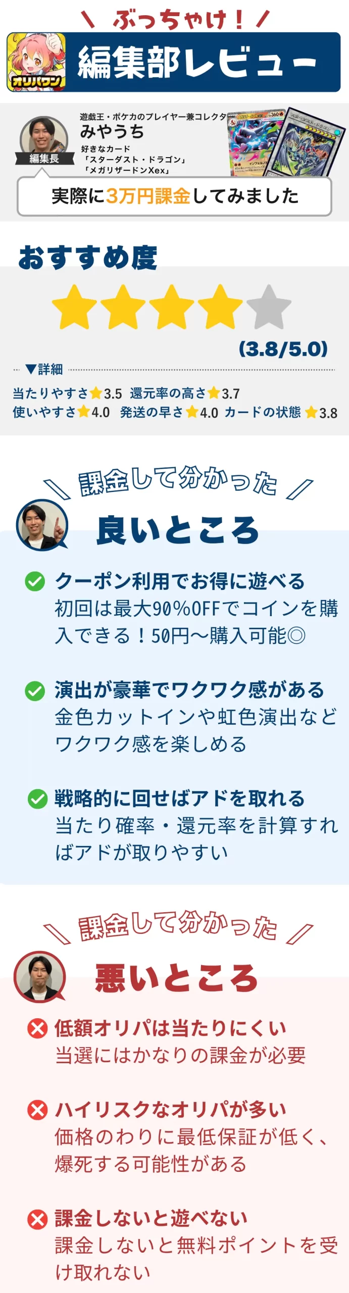 オリパワンの口コミ・評判まとめ｜怪しい・当たらないという口コミの